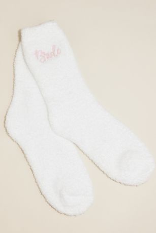 Bride Embroidered Fuzzy Socks | David's Bridal